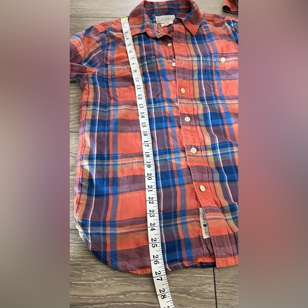 ✨ Lucky Brand Men’s Plaid Shirt – 100% Cotton, Size Small ✨ - Picture 9 of 13